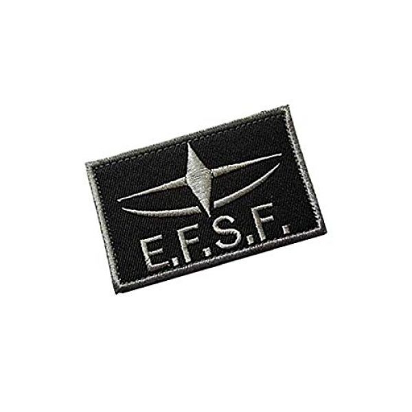 Embroidery Patch Airsoft Morale Patch 2 Mobile Suit Gundam Earth Federation Space Force E.F.S.F. Patch Applique Military Hook Tactics Morale Patch