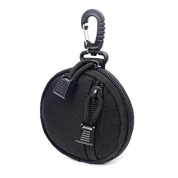 XYAM Tactical Pouch 4 XYAM Tactical Universal Bags Military Molle Bag Hip Waist Belt Bag Wallet Pouch Purse Phone Case with Zipper(Black)