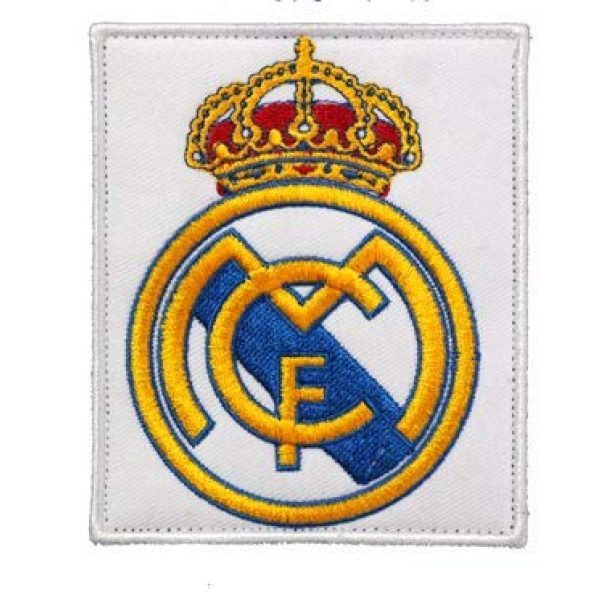Tactical Embroidery Patch Airsoft Morale Patch 1 Spain Real Madrid Football Soccer Club Team Tactical Embroidery Patch Hook & Loop Morale Patch Military Patch for Clothing Accessory Backpack Armband