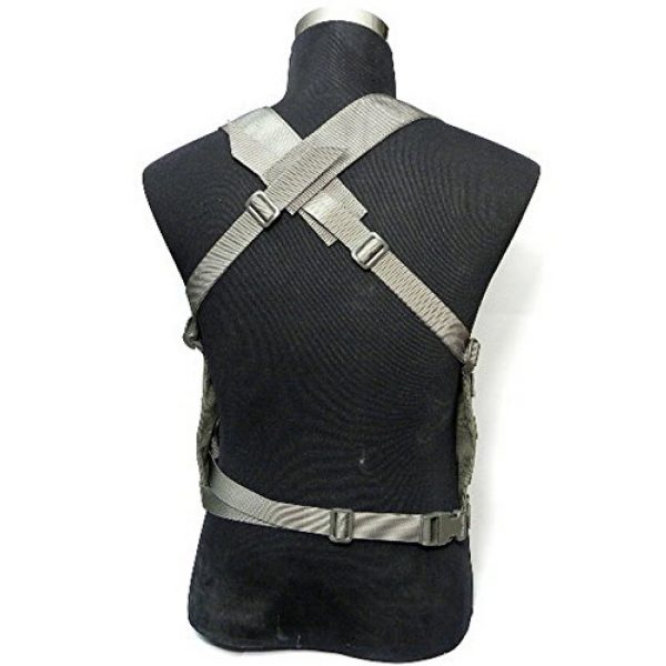 TMC Airsoft Tactical Vest 2 TMC RG Grey M4 Mag Tactical Chest Rig LE 6 Vest for Airsoft Pantball Hunting
