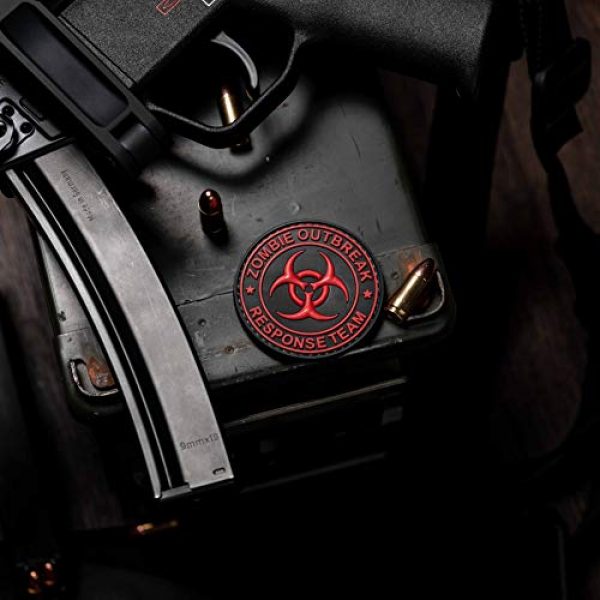 NEO Tactical Gear Airsoft Morale Patch 1 Zombie Outbreak Response Team - New Color - PVC Rubber Morale Patch by NEO Tactical Gear Morale Patch - Hook Backed