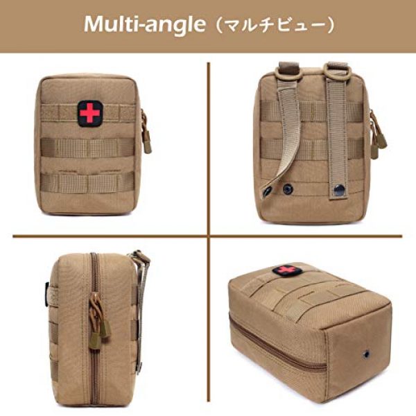 TRIWONDER Tactical Pouch 6 TRIWONDER Tactical Molle Medical Pouch EMT First Aid Pouch Rip-Away IFAK Tactical Utility Pouch EDC Tool Bag for Outdoor Activities