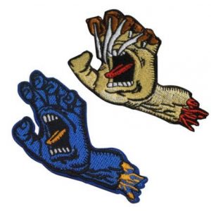 Tactical Embroidery Patch Airsoft Morale Patch 1 Christmas Screaming Demons Tactical Embroidery Patch Hook & Loop Morale Patch Military Patch for Clothing Accessory Backpack Armband (2pcs)