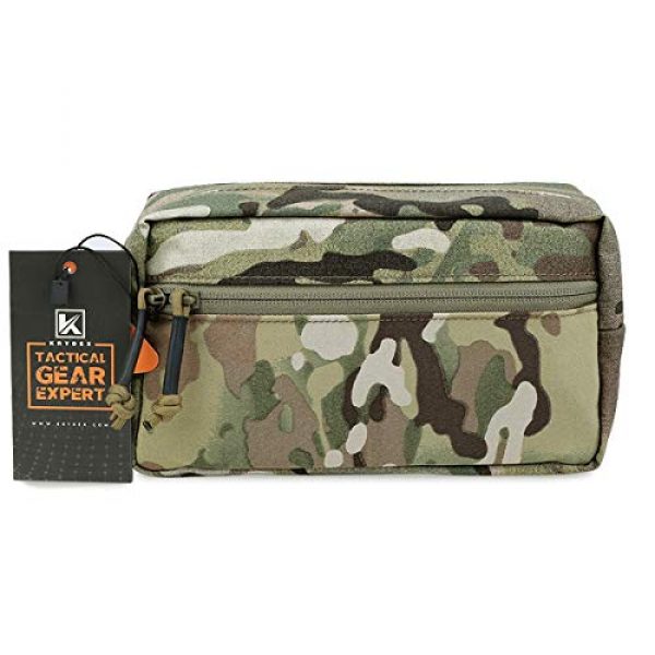 KRYDEX Tactical Pouch 2 KRYDEX Tactical Drop Pouch Sub Abdominal Carrying Kit Bag for Tactical Vest Chest Rig