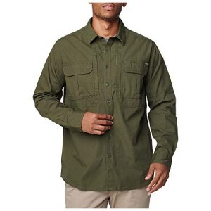 5.11 Tactical Shirt 1 5.11 Tactical Men's Expedition Long Sleeve Shirt, Stone Wash Moss, L, 72466