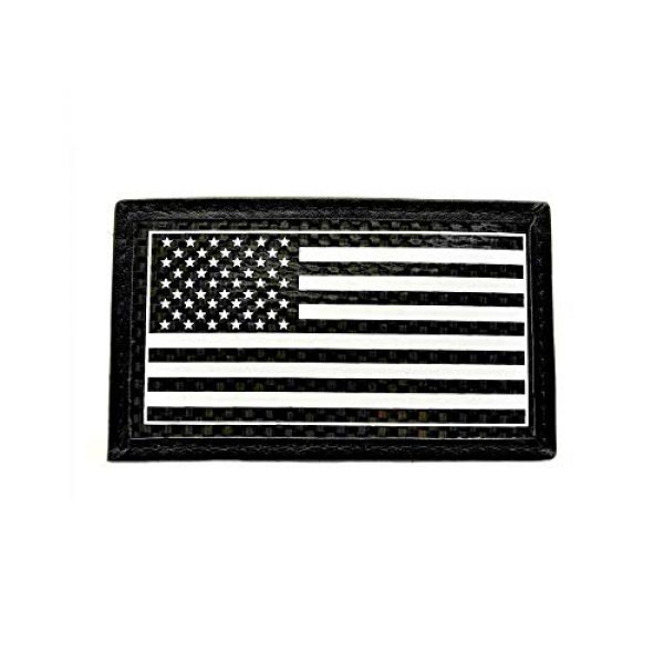SFI Airsoft Morale Patch 1 Genuine Tactical Combat Carbon Fiber Morale Patch Badge Hook and Loop - USA Flag