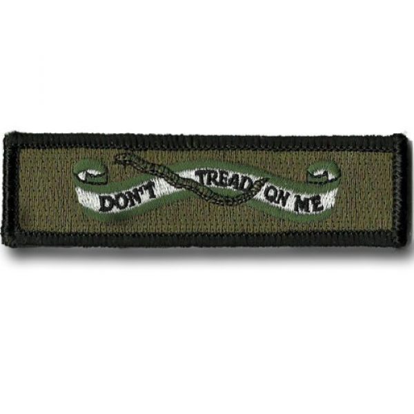 Gadsden and Culpeper Airsoft Morale Patch 1 Don't Tread On Me Banner Tactical Morale Patch - Olive Drab