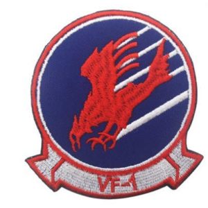 Tactical Embroidery Patch Airsoft Morale Patch 1 TOP Gun Movie Maverick Goose Cougar VF-1 Embroidery Patch Military Tactical Morale Patch Badges Emblem Applique Hook Patches for Clothes Backpack Accessories