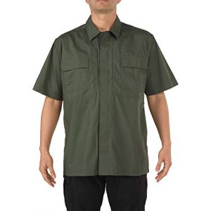 5.11 Tactical Shirt 1 Tactical Men's TDU Short Sleeve Polo Shirt, Breathable Fabric, Teflon Finish, Style 71339