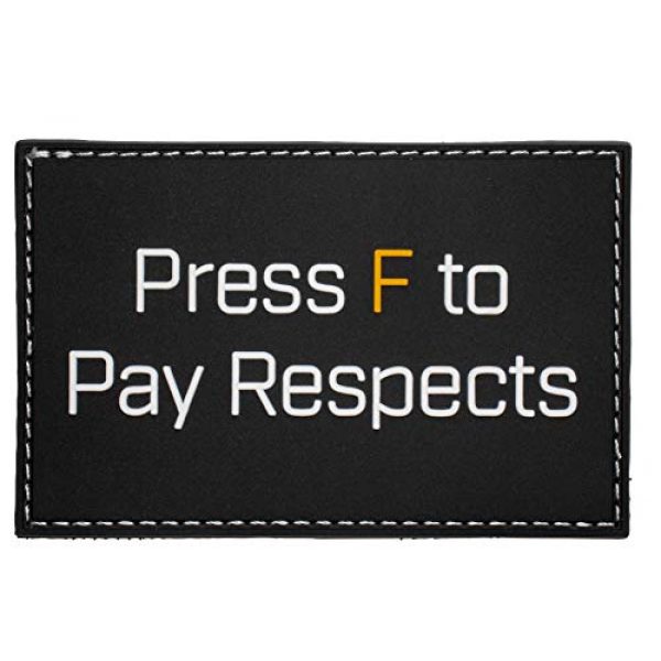Bitway Tactical Airsoft Morale Patch 1 Bitway Tactical Press F PVC Hook-Backed Morale Patch
