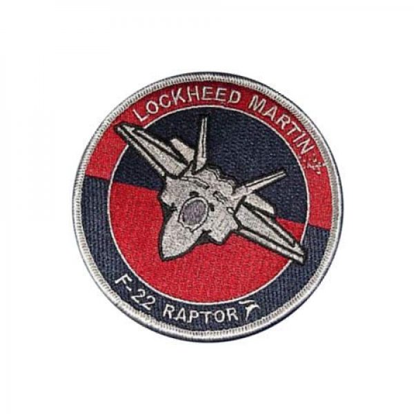 Embroidery Patch Airsoft Morale Patch 3 Lockheed F-22 Raptor Stealth Fighter Military Hook Loop Tactics Morale Embroidered Patch