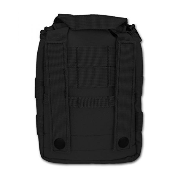 Lightning X Products Tactical Pouch 3 Lightning X Products Premium Nylon MOLLE Pouch Emergency Bag, Ideal for Tactical Medics, Military, Outdoor Enthusiasts (8" x 5.5" x 4", Black or Tan, Designed for Bulky Gear)