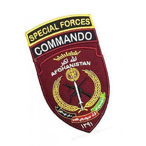 Embroidery Patch Airsoft Morale Patch 2 Afghanistan Special Forces Commando Military Hook Loop Tactics Morale Embroidered Patch