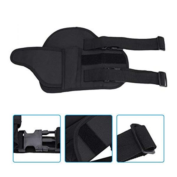 Alomejor Airsoft Holster 4 Leg Bag Kids Tactical Leg Holster Kit with Dart Pouch Toy Holster Holder for Outdoor Hiking Cycling