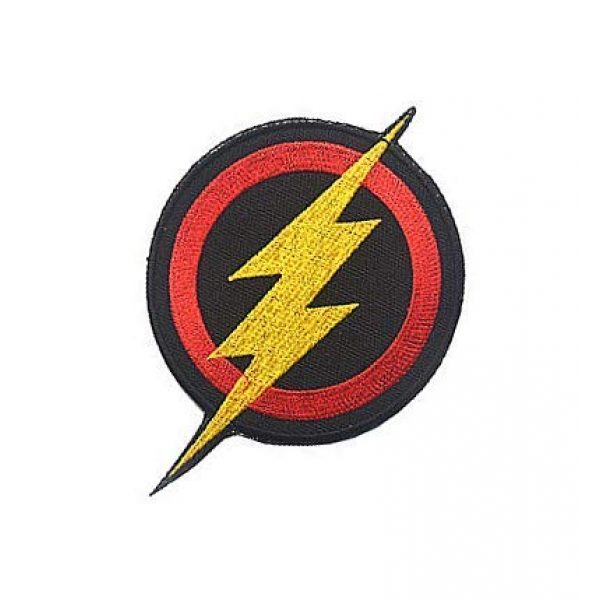 Embroidery Patch Airsoft Morale Patch 3 The Avenger DC Comics The Flash Lightning Shield Military Hook Loop Tactics Morale Embroidered Patch