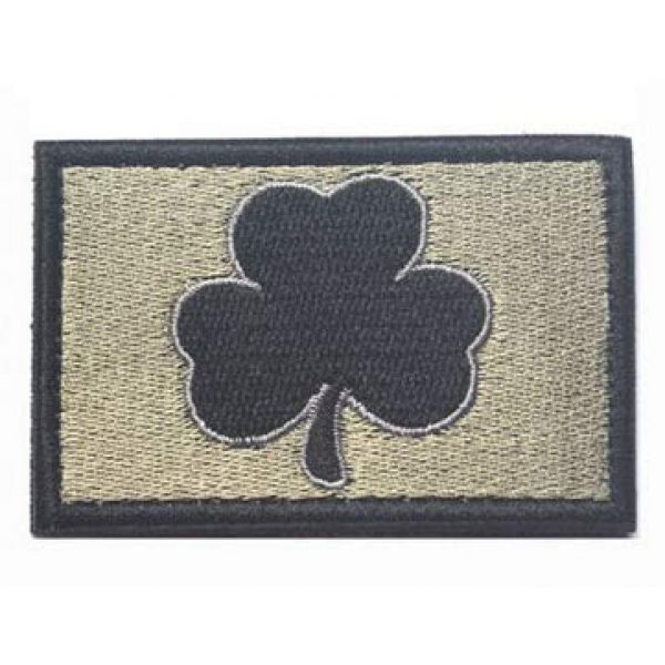 Tactical Embroidery Patch Airsoft Morale Patch 1 Irish Lucky Clover Tactical Embroidery Patch Hook & Loop Morale Patch Military Patch for Clothing Accessory Backpack Armband (color4)