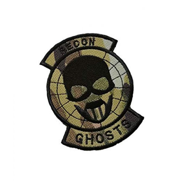 Embroidery Patch Airsoft Morale Patch 2 Ghost Recon Applique Military Hook Tactics Morale Embroidered Patch