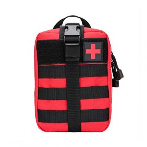 SUVIA Tactical Pouch 1 Molle First Aid Pouch Empty EMT Molle Medical Pouch Bags Rip-Away Ifak Tactical Utility Pack Military Emergency Kit for Outdoor Activities Medical Supplies 1000d Nylon