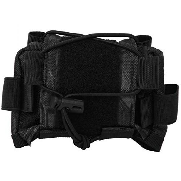 HelloCreate Tactical Pouch 1 HelloCreate Helmet Counterweight Battery Pouch, Helmet Counterweight Battery Storage Pouch Multi-Functional Bag for Helmet Accessories(Black)