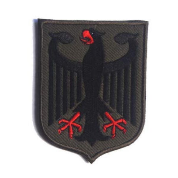 Tactical Embroidery Patch Airsoft Morale Patch 1 German Eagle Germany Flag Embroidery Patch Military Tactical Morale Patch Badges Emblem Applique Hook Patches for Clothes Backpack Accessories