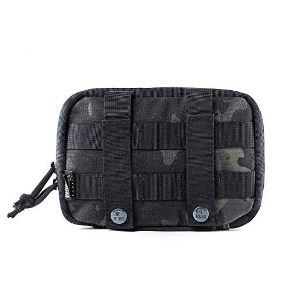 OneTigris Tactical Pouch 3 OneTigris Tactical MOLLE Pouch & Helmet Cover for Fast PJ Helmet in Size L/XL (Multicam Black)