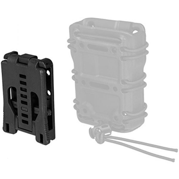 Lancer Tactical Tactical Pouch 5 Lancer Tactical Polymer Belt Interchangeable Pouch Clip - Black