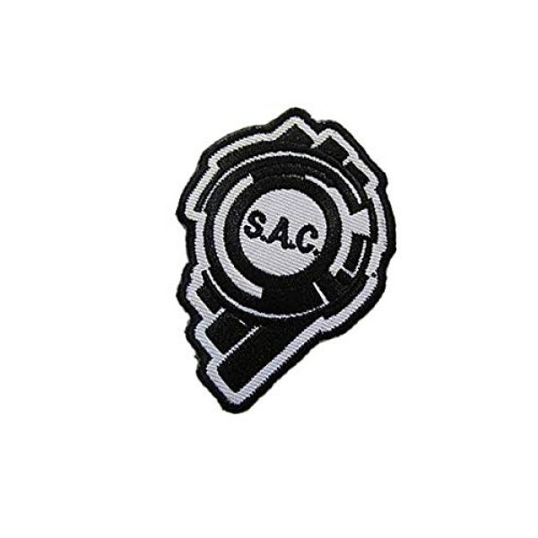Embroidery Patch Airsoft Morale Patch 3 Ghost in The Shell Section 9 Logo Military Hook Loop Tactics Morale Embroidered Patch