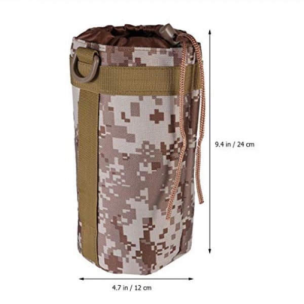 BESPORTBLE Tactical Pouch 4 BESPORTBLE Molle Water Bottle Bag Military Kettle Holder Hydration Carrier Crossbody Pouch Pocket for Camping Climbing Cycling Hiking Travelling Black