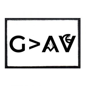 P PULLPATCH Airsoft Morale Patch 1 God is Greater Than Highs and Lows - B&W - Curved Morale Patch | Hook and Loop Attach for Hats, Jeans, Vest, Coat | 2x3 in | by Pull Patch