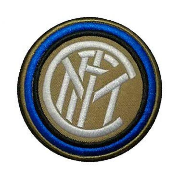 Embroidery Patch Airsoft Morale Patch 3 Italy Inter Milan Football Soccer Club Military Hook Loop Tactics Morale Embroidered Patch