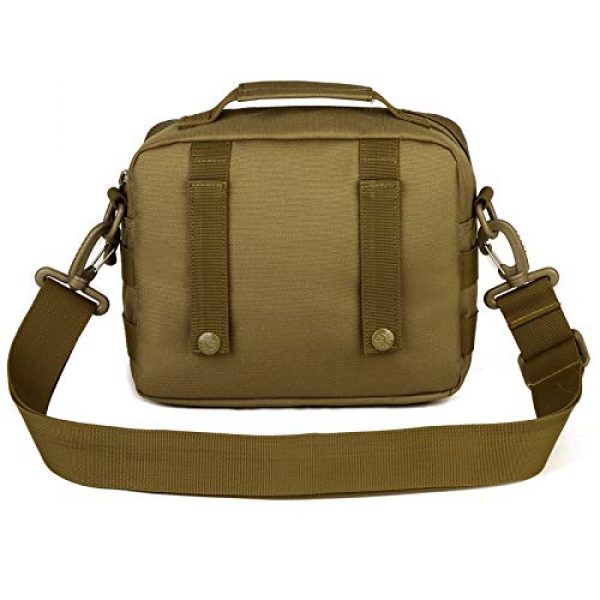 Protector Plus Tactical Pouch 2 Protector Plus Tactical Messenger Bag Men Small Military MOLLE Crossbody Pack Tool Briefcase Assault Gear Handbags Outdoor Utility Carry Satchel (Patch Included)