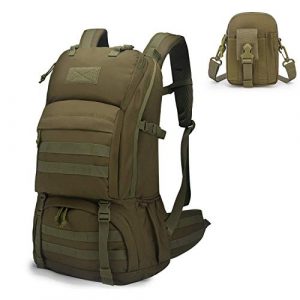 Mardingtop Tactical Backpack 1 Mardingtop Bundle Items: 40L Molle Hiking Tactical Backpack Khaki