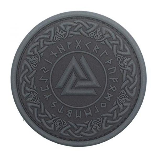 King Kong Somersault Airsoft Morale Patch 1 Viking Odin Valknut Morale Tactical PVC Rubber Patch