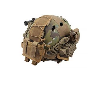 wolfslaves Tactical Pouch 1 wolfslaves Helmet Battery Pouch MK2 Helmet Battery Pouch Counterweight 600D Nylon Helmet Battery Bag for Shooting, Cycling, Hiking, Camping