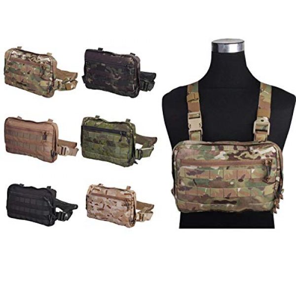 Paintball Equipment Tactical Pouch 1 Paintball Equipment Combat Tactical Vest Pouch Bag Chest Recon Bag Tools Molle Pouch