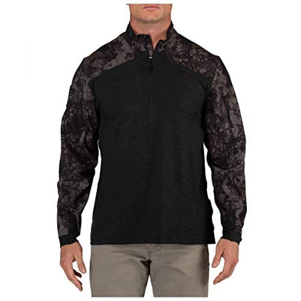 5.11 Tactical Shirt 3 5.11 Tactical Men's GEO7 Advanced Conceal Camo Rapid Half-Zip Camo Tactile Sweatshirt, Style 72415G7