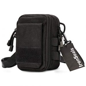 IronSeals Tactical Pouch 1 IronSeals Utility First Aid EMT Pouch, Durble Nylon Tactical Molle Pouch Waist Bag Phone Holster with Detachable Strap for iPhone 12 Pro