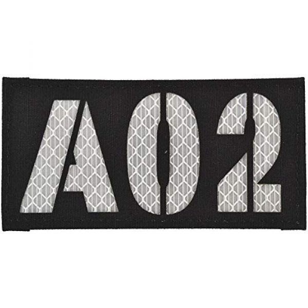 Tactical Gear Junkie Airsoft Morale Patch 1 Custom White Honeycomb Reflective Laser Cut - 2x4 Cordura Call Sign Patch - Black