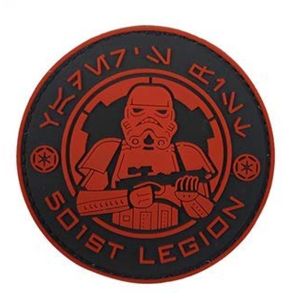 Tactical PVC Patch Airsoft Morale Patch 4 Star Wars 501st Stormtrooper Legion Logo PVC Military Tactical Morale Patch Badges Emblem Applique Hook Patches for Clothes Backpack Accessories