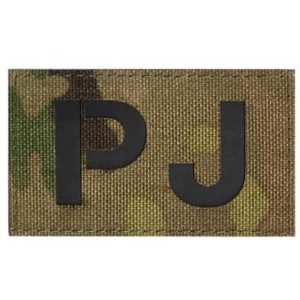 Tactical Embroidery Patch Airsoft Morale Patch 1 PJ Infrared Reflective Pararescue Jumper Tactical Embroidery Patch Hook & Loop Morale Patch Military Patch for Clothing Accessory Backpack Armband