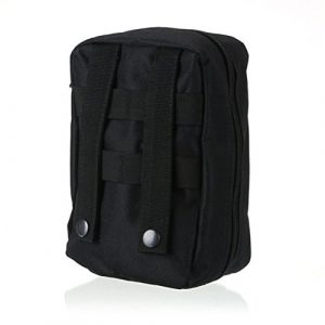 Saumota Tactical Pouch 1 Saumota Waterproof Nylon EmptyFirst Aid Kit Bag Emergency Supplies Bag Medical Pouch-Black