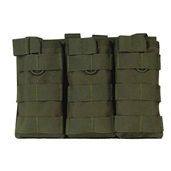WYNEX Tactical Pouch 7 WYNEX M4 M16 AR-15 Type Magazine Pouch Triple Mag Holder Open-Top Military Airsoft CS Game