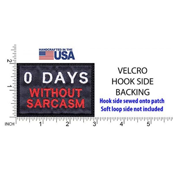 Tactical Patch Works Airsoft Morale Patch 2 Zero 0 Days Without Sarcasm Patch
