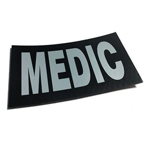 Empire Tactical USA Airsoft Morale Patch 1 Wolf Grey IR Reflective Combat Medic Us Army Special Forces Infrared Morale Patch
