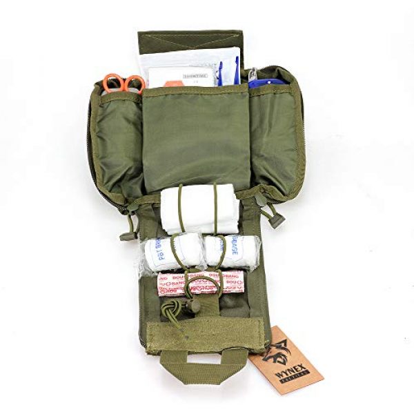 WYNEX Tactical Pouch 3 WYNEX First Aid EMT Bags, Tactical IFAK Medical Molle Pouch Military Utility Med Emergency EDC Pouches Outdoor Survival Kit Suit for Tactical Waist Belt Pack 1000 Nylon