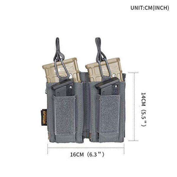EXCELLENT ELITE SPANKER Tactical Pouch 7 Molle Dump Pouch Drawstring Magazine Open-Top Double Mag Pouch