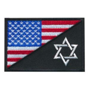 Tactical Embroidery Patch Airsoft Morale Patch 1 Israel American Flag Tactical Embroidery Patch Hook & Loop Morale Patch Military Patch for Clothing Accessory Backpack Armband