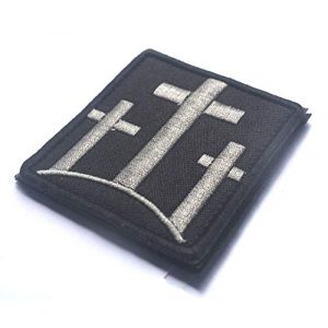 ALIPLUS Airsoft Morale Patch 1 3 Crosses Christian Catholic Tactical Patch Usa Infidel Army Black Ops Swat Patch Jesus Christian Faith Blessed Crucifix Symbol Military Morale Embroidered Patch Badge (3 CROSSES CHRISTIAN_1)