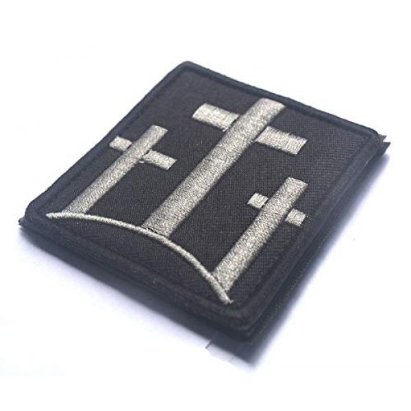 ALIPLUS Airsoft Morale Patch 1 3 Crosses Christian Catholic Tactical Patch Usa Infidel Army Black Ops Swat Patch Jesus Christian Faith Blessed Crucifix Symbol Military Morale Embroidered Patch Badge (3 CROSSES CHRISTIAN_1)