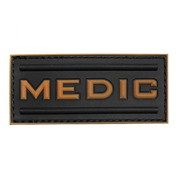 Morton Home Airsoft Morale Patch 1 Morton Home-Medic Rubber 3D PVC Paramedic Tactical Morale Patch (Yellow)
